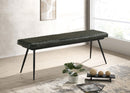 Partridge Cushion Bench Espresso and Black - NY Furniture Direct (NY)