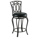 Adamsville Upholstered Swivel Counter Height Stool Black - NY Furniture Direct (NY)