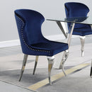 Cheyanne Upholstered Wingback Side Chair with Nailhead Trim (Set of 2) - NY Furniture Direct (NY)