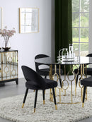 Lindsey Arched Back Upholstered Side Chairs Black (Set of 2) - NY Furniture Direct (NY)