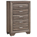 Kauffman 5-drawer Chest Washed Taupe - NY Furniture Direct (NY)