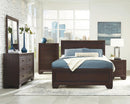 Kauffman Bedroom Set with High Straight Headboard - NY Furniture Direct (NY)