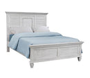 Franco Eastern King & Queen Panel Bed Antique White & Oak - NY Furniture Direct (NY)
