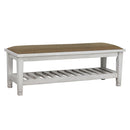 Franco Bench Brown and Antique White - NY Furniture Direct (NY)