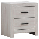 Brantford 2-drawer Nightstand Coastal White - NY Furniture Direct (NY)