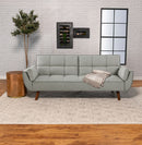Caufield Upholstered Buscuit Tufted Covertible Sofa Bed Grey - NY Furniture Direct (NY)