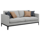 Apperson Cushioned Back Sofa Light Grey - NY Furniture Direct (NY)