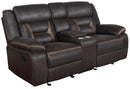 Greer Upholstered Tufted Back Glider Loveseat - NY Furniture Direct (NY)