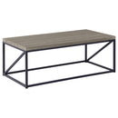 Birdie Rectangular Coffee Table Sonoma Grey - NY Furniture Direct (NY)
