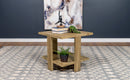 Dawn Square Engineered Wood End Table With Shelf Mango - NY Furniture Direct (NY)