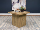 Devar Square Engineered Wood End Table Mango - NY Furniture Direct (NY)