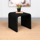 Cahya Woven Rattan Sqaure End Table Black - NY Furniture Direct (NY)