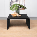 Cahya Woven Rattan Sqaure Coffee Table Black - NY Furniture Direct (NY)
