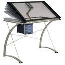 Melo 3-Drawer Drafting Desk Champagne - NY Furniture Direct (NY)