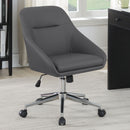 Jackman Upholstered Office Chair with Casters - NY Furniture Direct (NY)