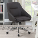 Jackman Upholstered Office Chair with Casters - NY Furniture Direct (NY)