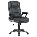 Nerris Adjustable Height Office Chair with Padded Arm Grey and Black - NY Furniture Direct (NY)