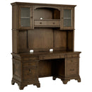 Hartshill Credenza with Hutch Burnished Oak - NY Furniture Direct (NY)