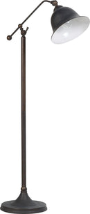Eduardo Bell Shade Floor Lamp Dark Bronze - NY Furniture Direct (NY)