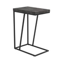 Carly Expandable Chevron Rectangular Accent Table Grey - NY Furniture Direct (NY)
