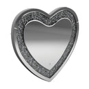 Aiko Heart Shape Wall Mirror Silver - NY Furniture Direct (NY)
