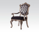 Acme Chantelle Button Tufted Back Seat Dining Arm Chair (Set of 2) in Antique Platinum 60543 - NY Furniture Direct (NY)