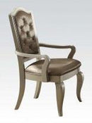 Acme Francesca Arm Chair in Silver/Champagne (Set of 2) 62083 - NY Furniture Direct (NY)