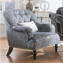 Acme Furniture Gaura Chair in Dark Gray Velvet 53092 - NY Furniture Direct (NY)