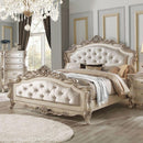 Acme Furniture Gorsedd King Panel Bed in Antique White - NY Furniture Direct (NY)
