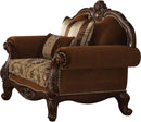 Acme Furniture Jardena Chair with 2 Pillows in Cherry Oak 50657 - NY Furniture Direct (NY)