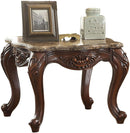 Acme Furniture Jardena End Table in Marble/Cherry Oak 81657 - NY Furniture Direct (NY)