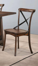 Acme Furniture Kaelyn Side Chair in Dark Oak and Black (Set of 2) 73032 - NY Furniture Direct (NY)