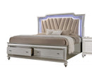 Acme Furniture Kaitlyn Queen Storage Bed in Champagne - NY Furniture Direct (NY)