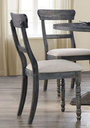 Acme Furniture Wallace Side Chair in Light Brown and Weathered Gray (Set of 2) 74642 - NY Furniture Direct (NY)