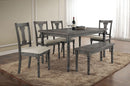 Acme Furniture Wallace Bench in Weathered Gray 71438 - NY Furniture Direct (NY)