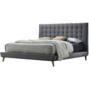 Acme Valda Queen Upholstered Bed in Gray 24520Q - NY Furniture Direct (NY)