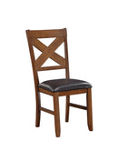 Apollo Espresso PU & Walnut Side Chair - NY Furniture Direct (NY)