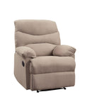 Arcadia Beige Woven Fabric Recliner (Motion) - NY Furniture Direct (NY)