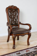 Dresden PU & Cherry Oak Office Chair - NY Furniture Direct (NY)
