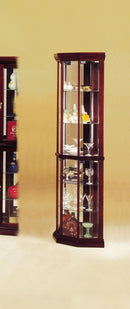 Huxley Cherry Curio Cabinet - NY Furniture Direct (NY)