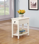 Jeana White Side Table - NY Furniture Direct (NY)
