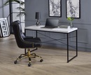 Jurgen Antique White & Black Desk - NY Furniture Direct (NY)
