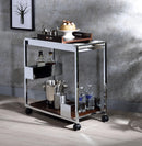 Lisses Chrome Serving Cart - NY Furniture Direct (NY)