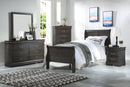 Louis Philippe Dark Gray Twin Bed - NY Furniture Direct (NY)