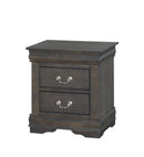 Louis Philippe Dark Gray Nightstand - NY Furniture Direct (NY)