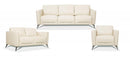 Malaga Cream Leather Sofa - NY Furniture Direct (NY)