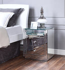 Nysa Mirrored & Faux Crystals Accent Table - NY Furniture Direct (NY)