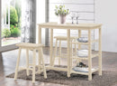 Nyssa Buttermilk Counter Height Set (3Pc Pk) - NY Furniture Direct (NY)