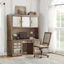 Orianne Antique Gold Computer Desk & Hutch - NY Furniture Direct (NY)