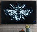 Vedris Smoky Glass & Faux Crystal Wall Art (LED) - NY Furniture Direct (NY)